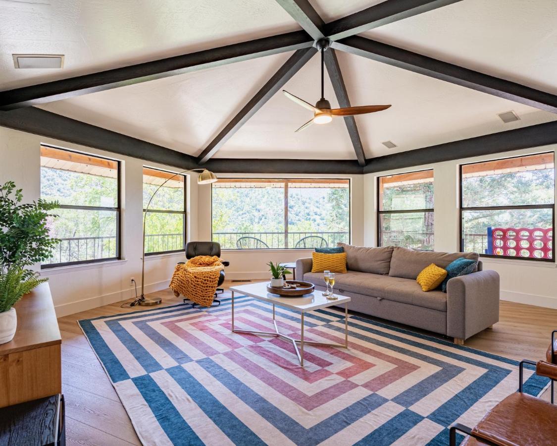 Secluded Mtn Top Family Haven W/Views Spa & Arcade Three Rivers Exterior foto